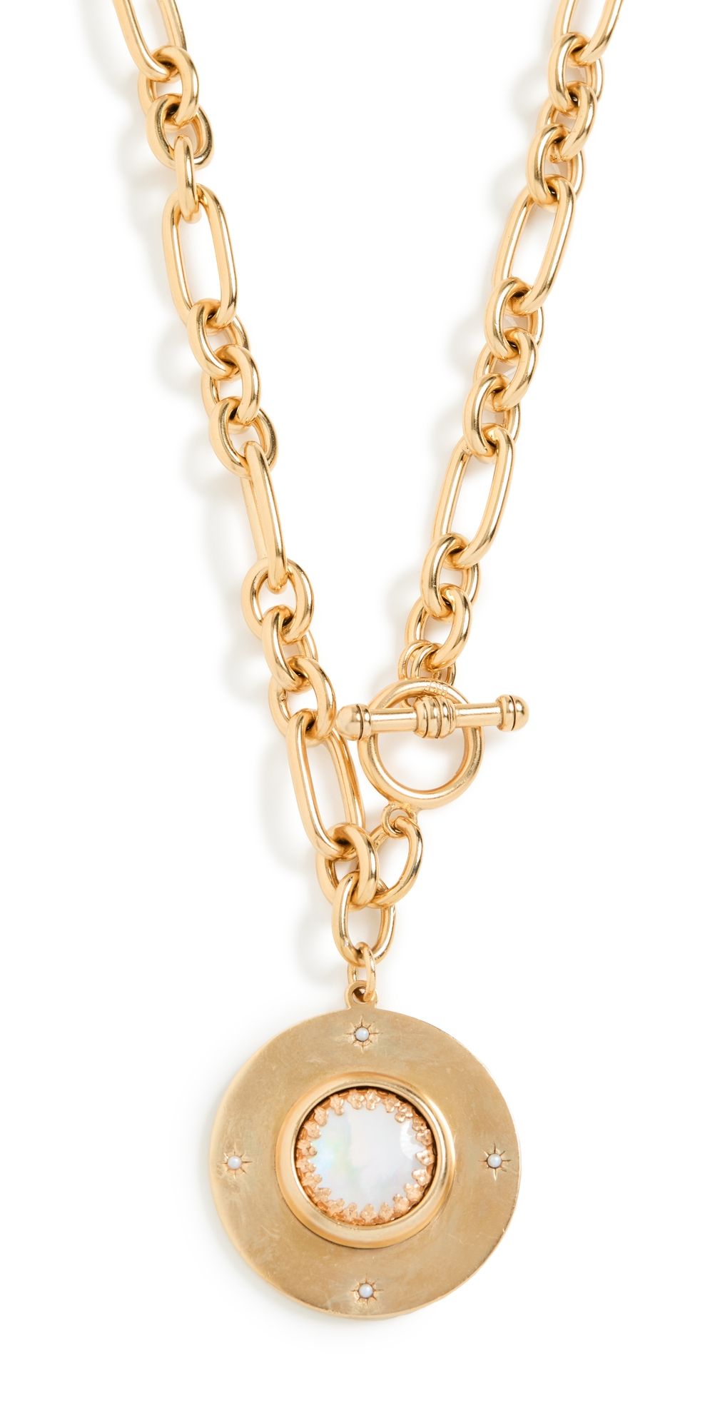 Brinker + Eliza Saturn Necklace Gold One Size