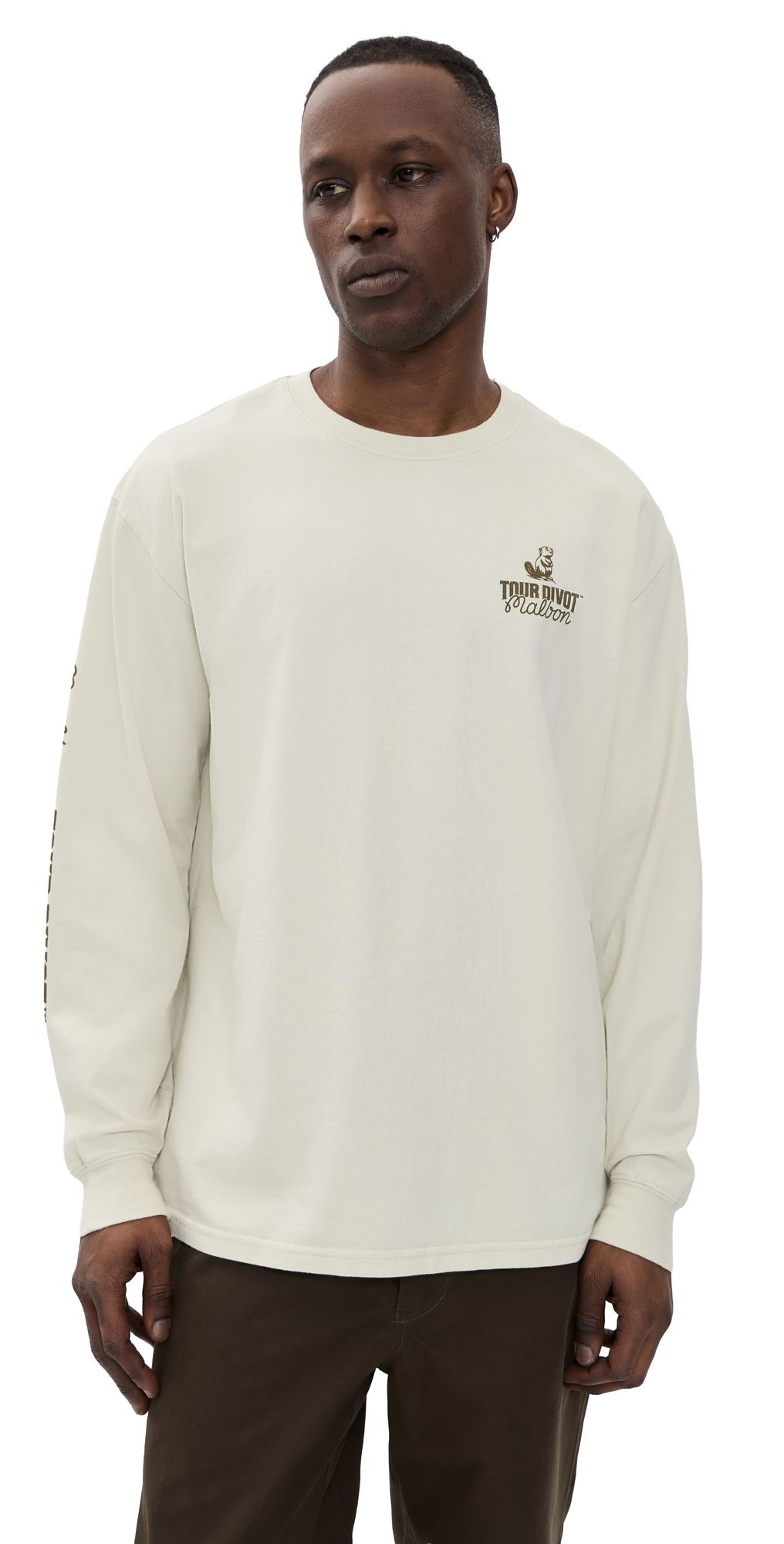 Malbon Golf Gorse Tour Divot Camo Tee Clay S