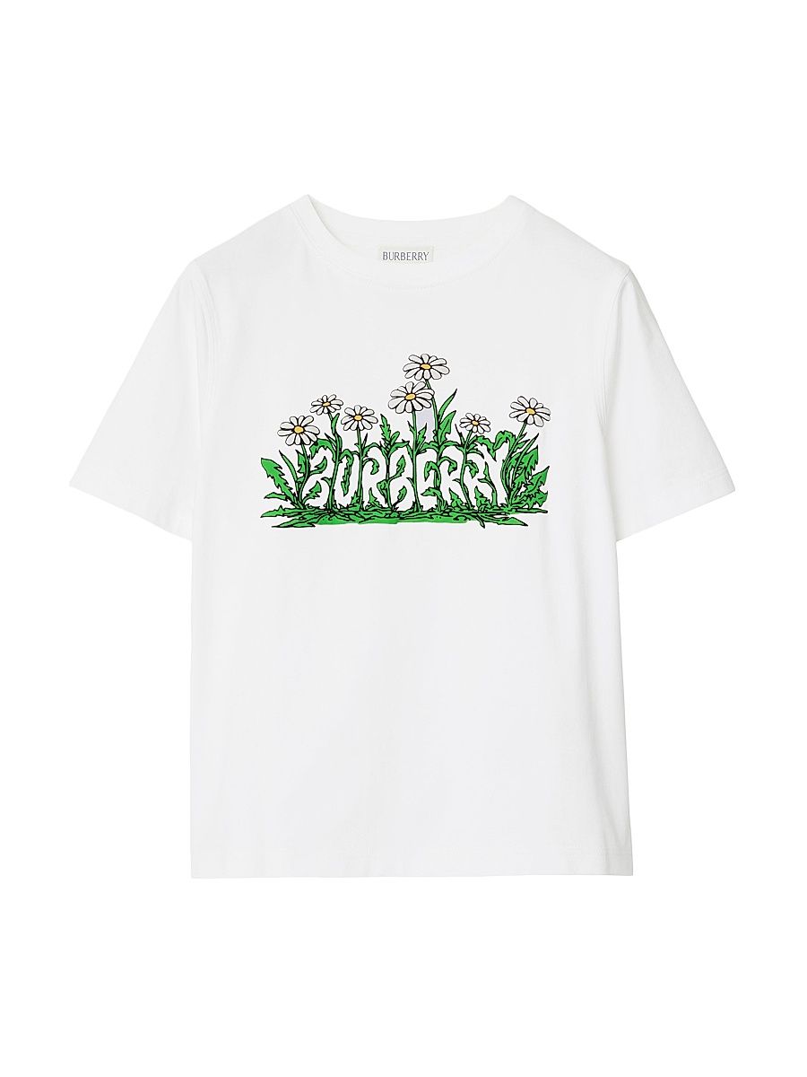 Baby Girl's, Little Girl's & Girl's Cedar Daisy Logo T-Shirt - White - Size 6 Months