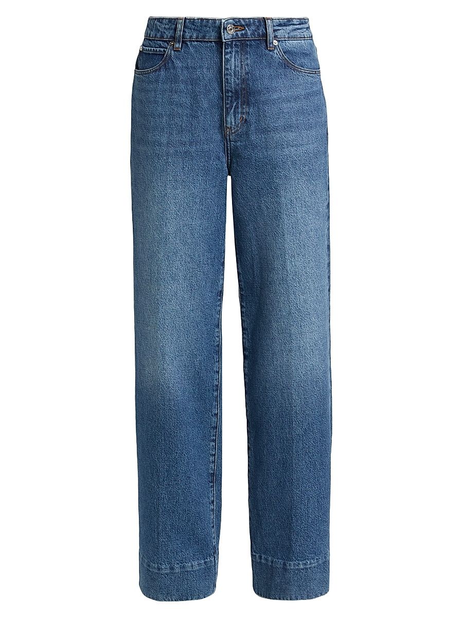 Women's The Streamline Wide-Leg Jeans - Swan - Size 34