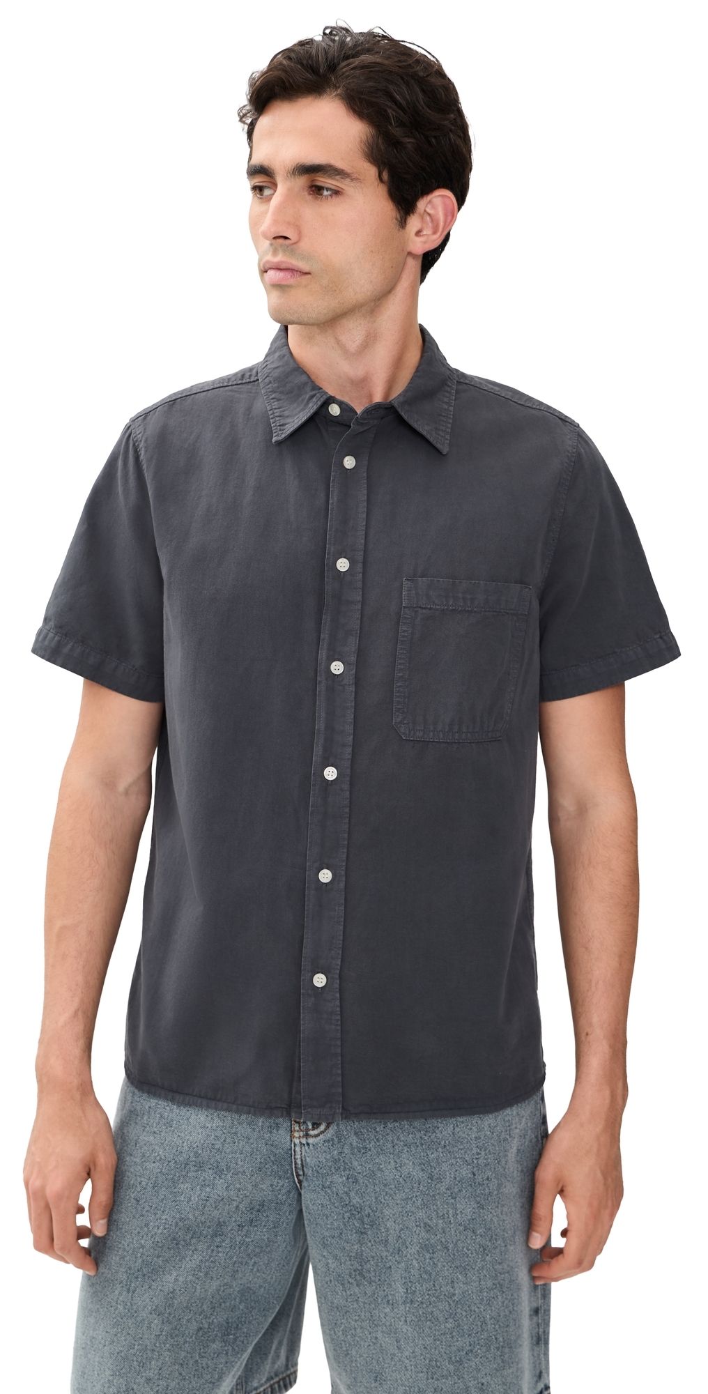 Citizens of Humanity Short Sleeve Cairo Shirt Slate S
