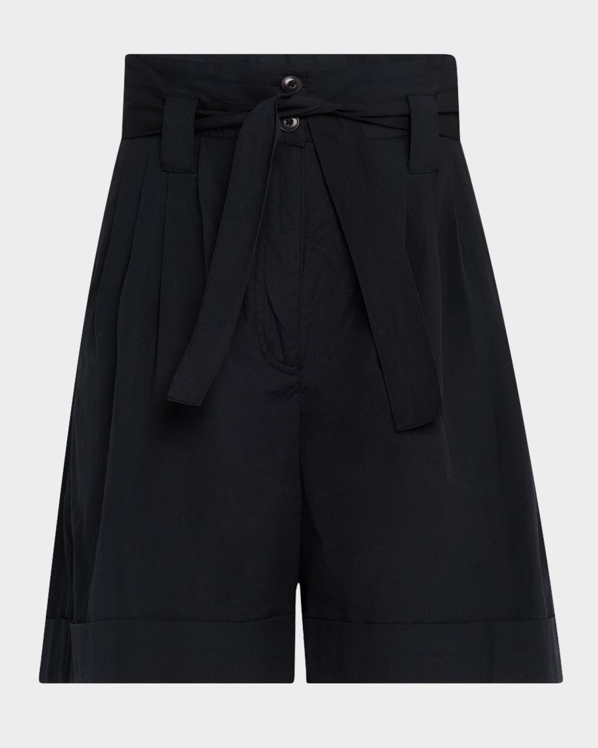 Pleated Belted Trousers Shorts