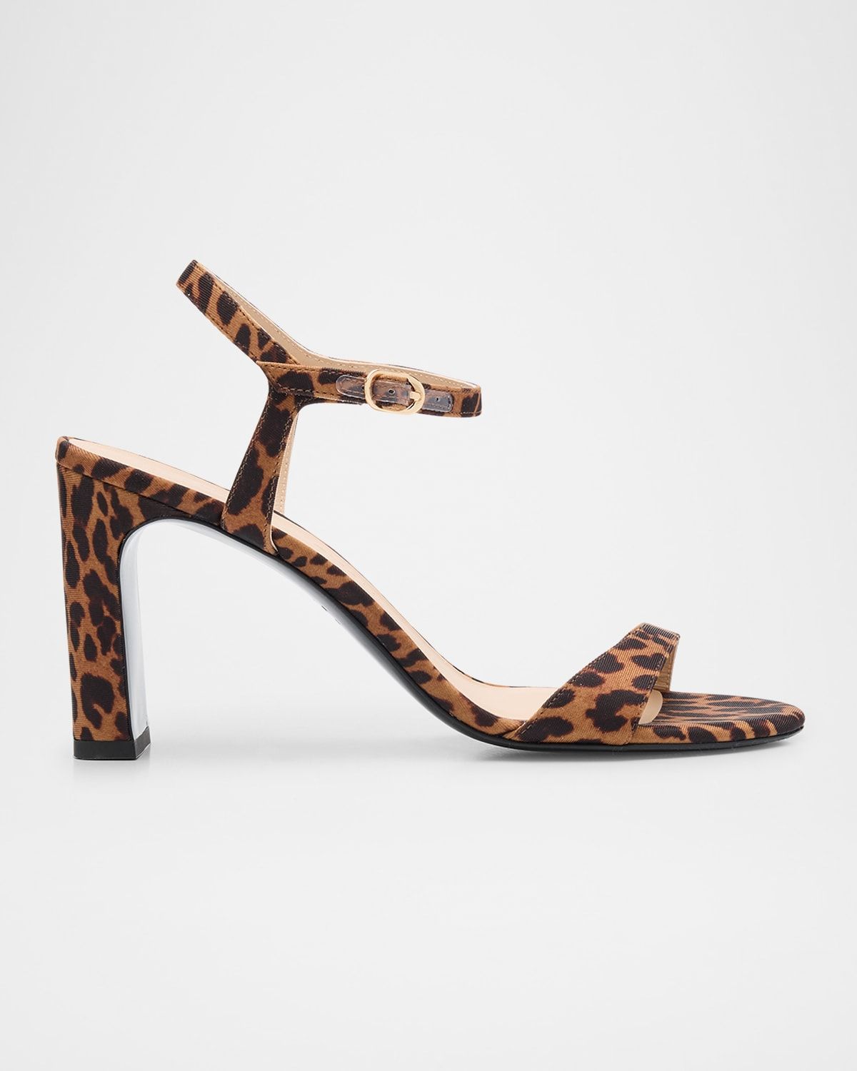 Babette Leopard-Print Ankle-Strap Sandals