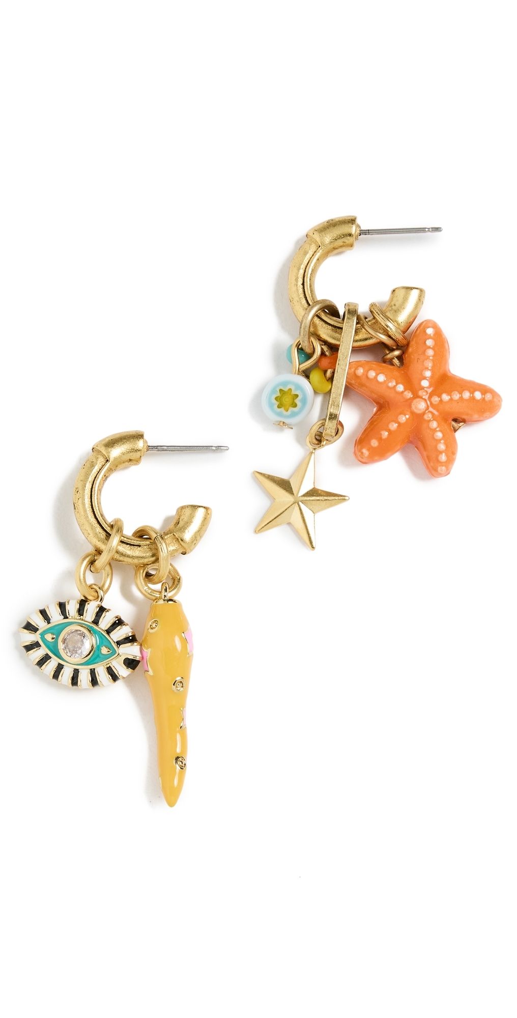 Elizabeth Cole Staryu Earrings Multi One Size