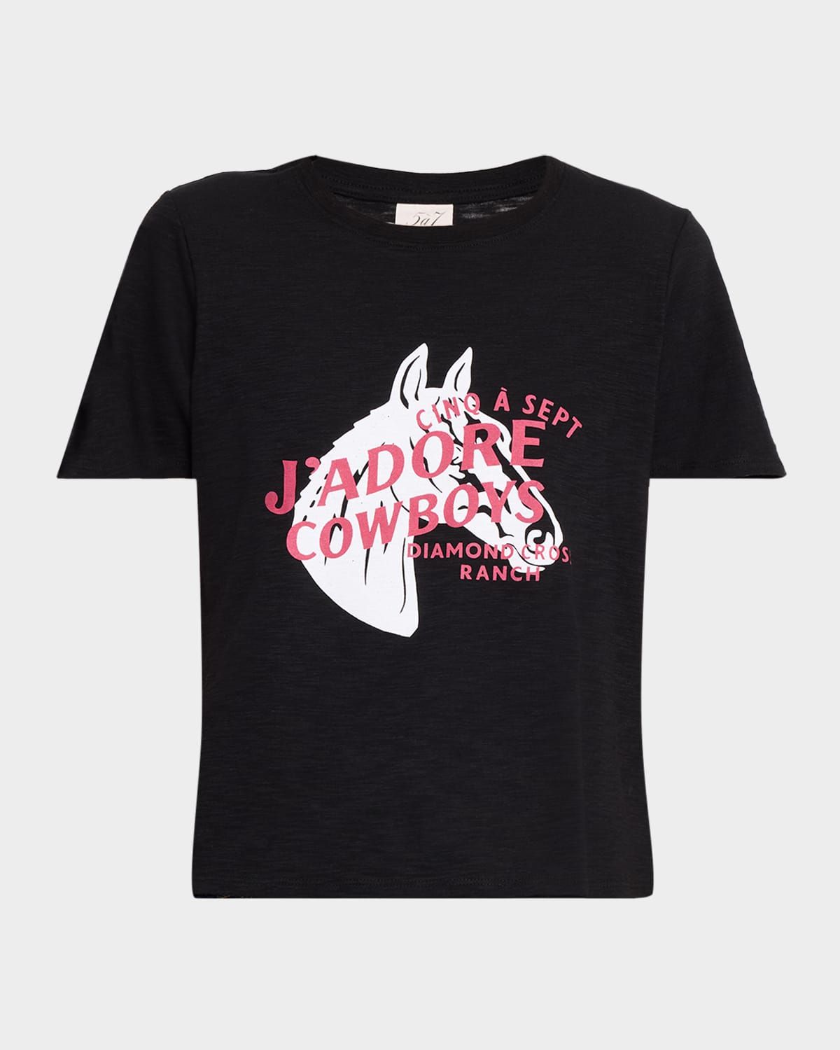 J & apos;adore Cowboys Embellished Shrunken Tee