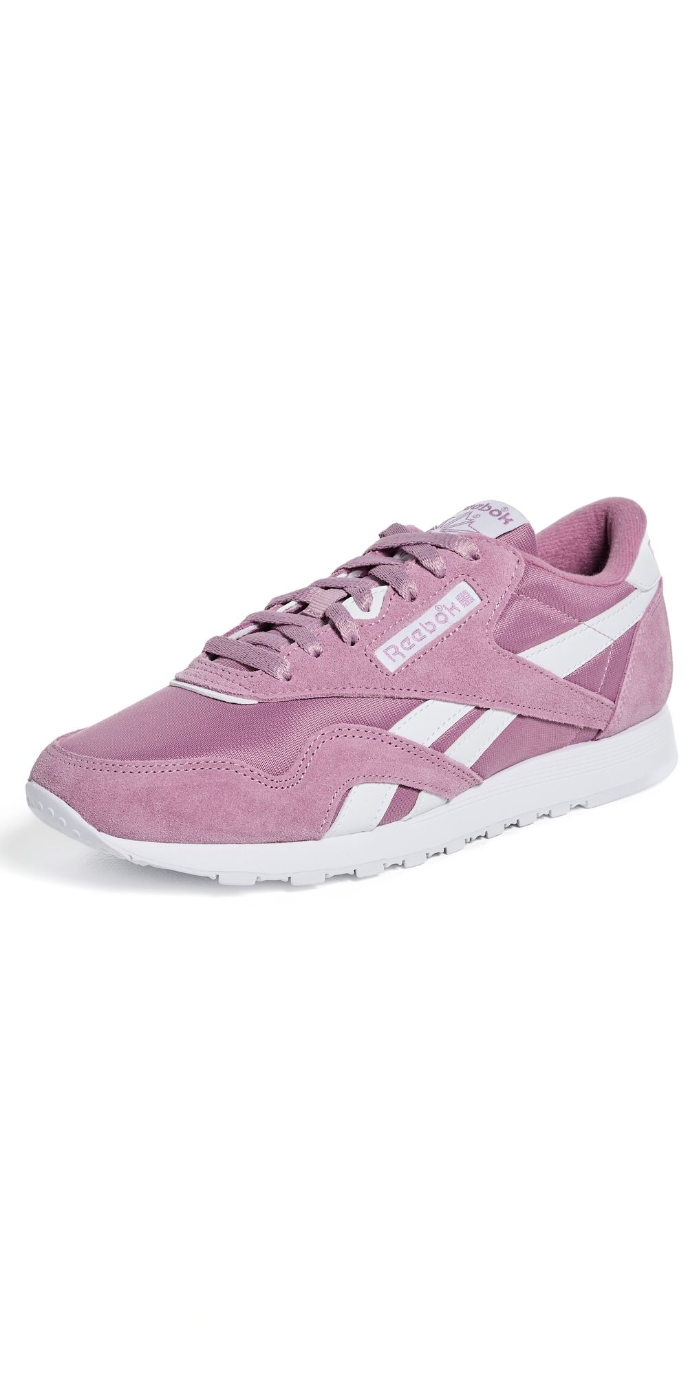 Reebok Classic Nylon Sneakers Berry Chill/Ftwrhitw 8