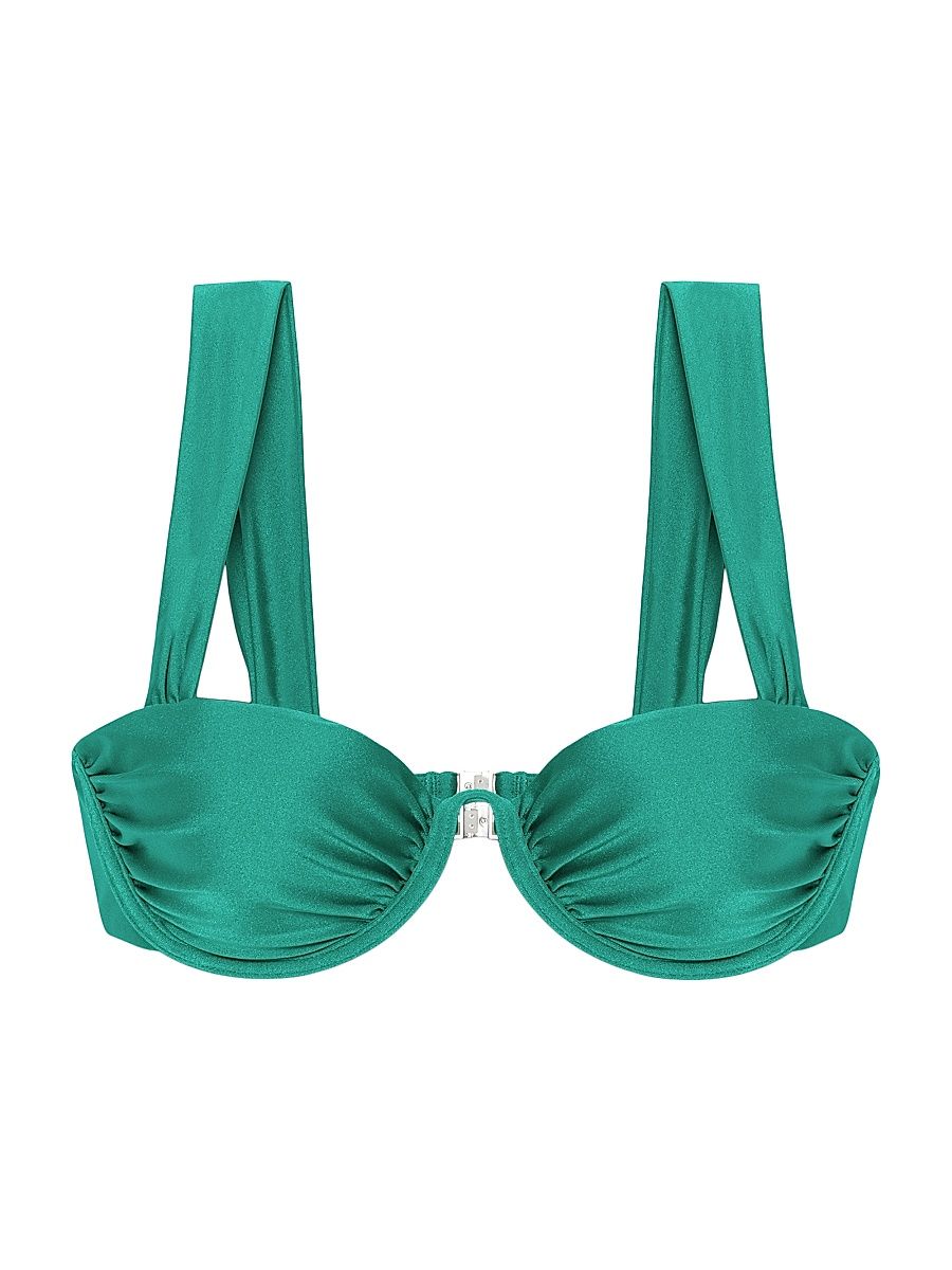 Women's Anniston Bikini Top - Kelly Green - Size XS