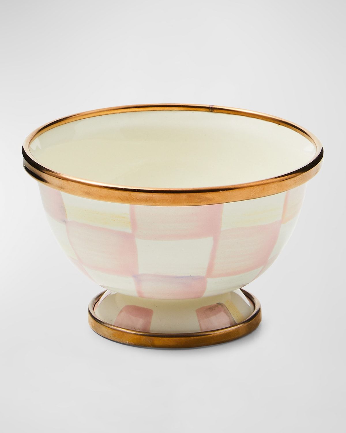 Rosy Check Enamel Little Sugar Bowl
