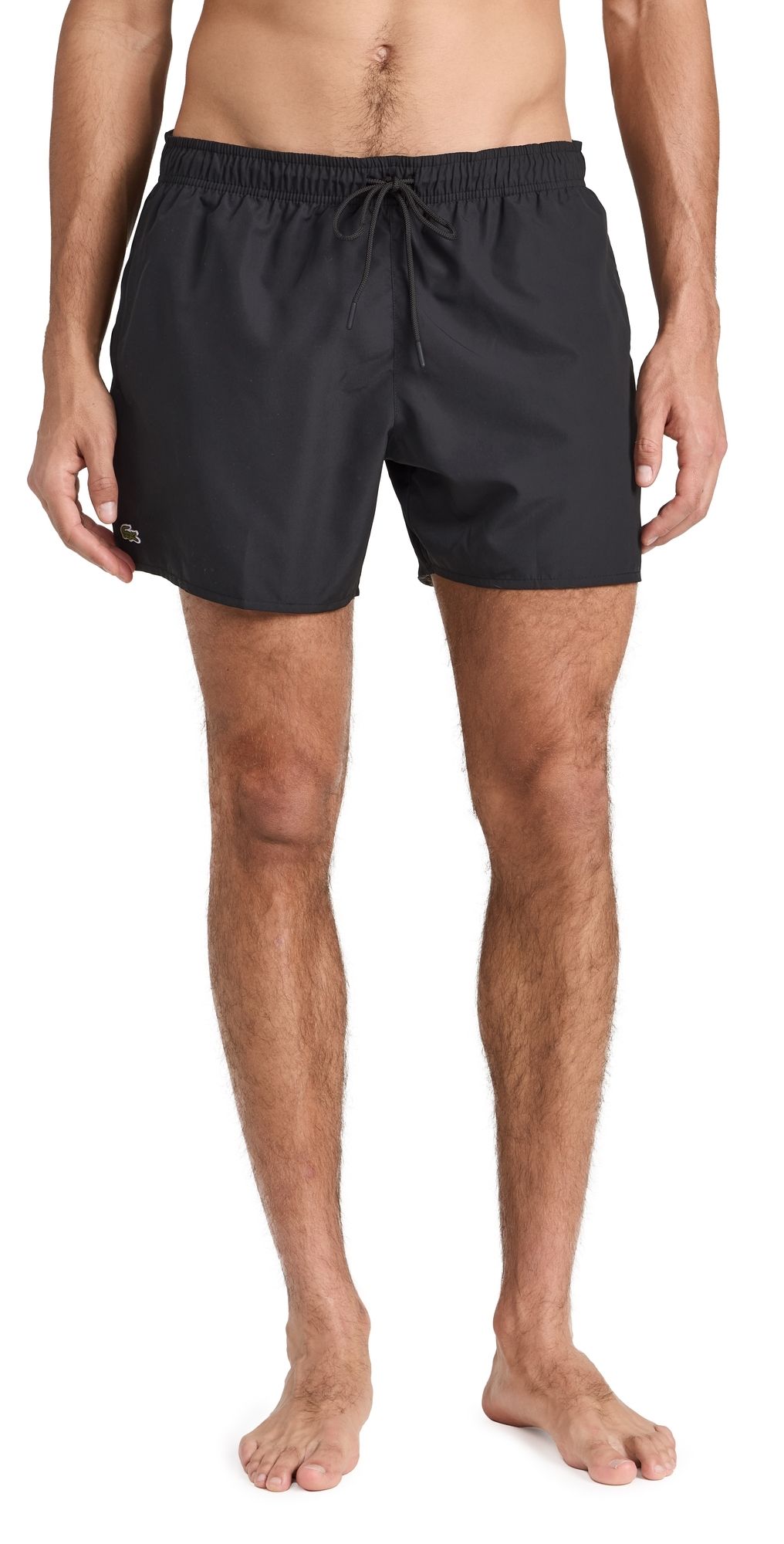 Lacoste Quick-Dry Swim Shorts 5 Black/Green L