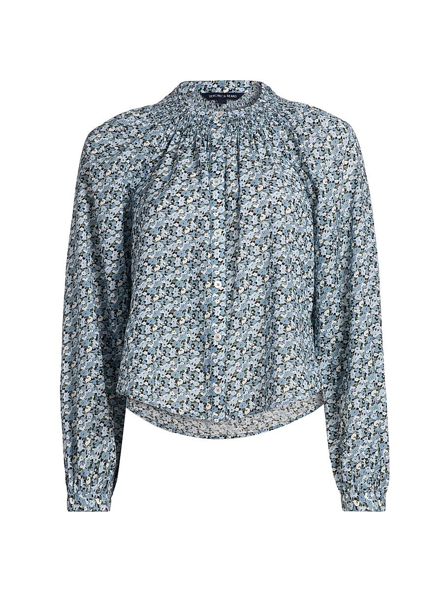 Women's Madge Floral Blouse - Lake Mist Multi - Size 12