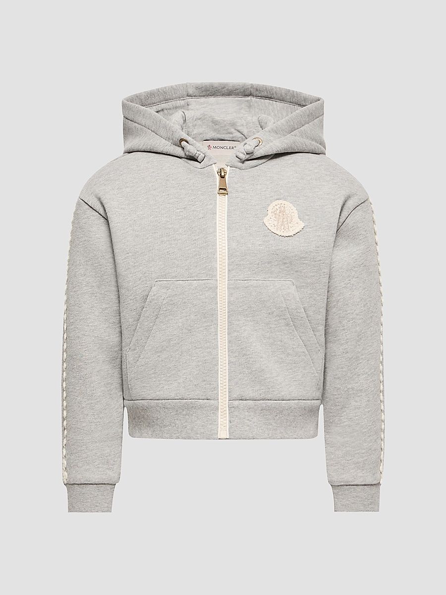 Little Girl's & Girl's Hoodie in Cotton - Gray - Size 14