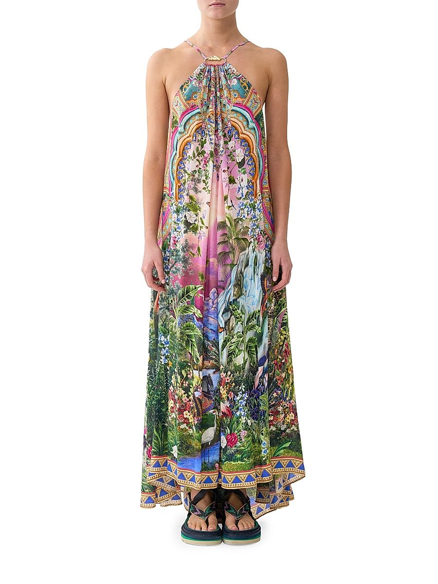 Women's Turkish Delight Hardware-Accent Maxi Dress - Size Medium