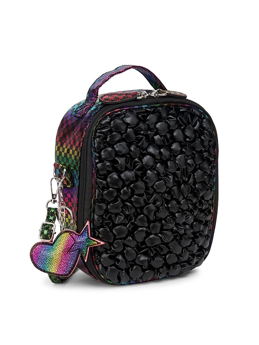 Girl's Checkered Rainbow Lunch Box