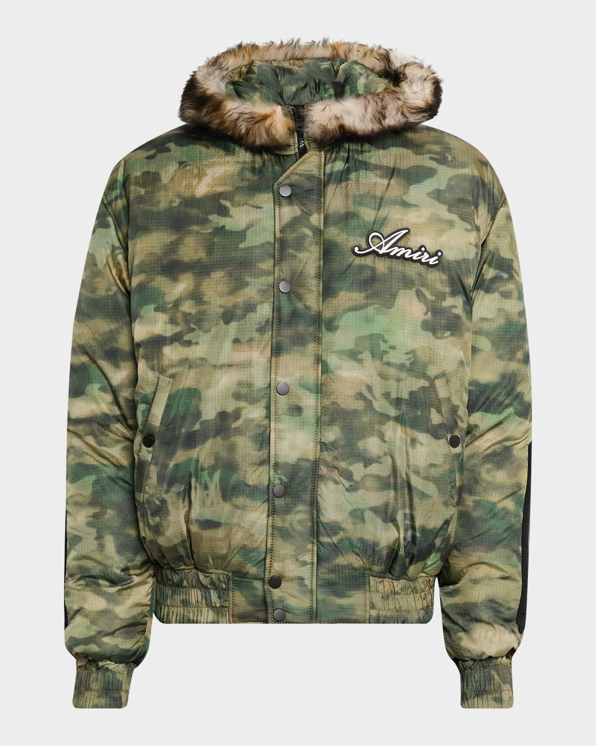 Men & apos;s Bones Camo Hooded Down Jacket