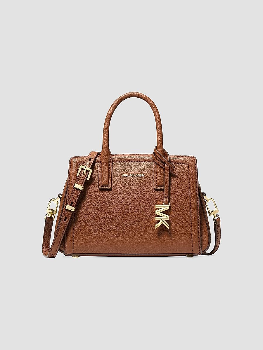 MICHAEL Michael Kors Women's Laila Extra-Small Leather Crossbody Bag - Luggage