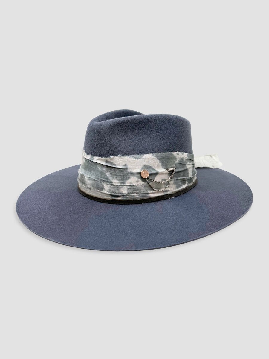 Freya Women's Begonia Wool Hat - Dusty Blue - Size Medium