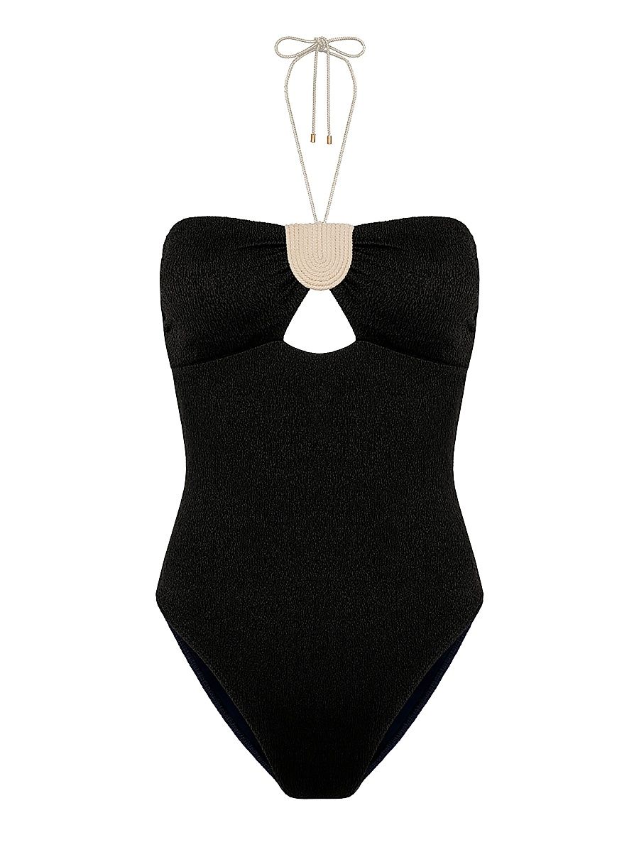 Women's Firenze Yara One-Piece Swimsuit - Black - Size Large