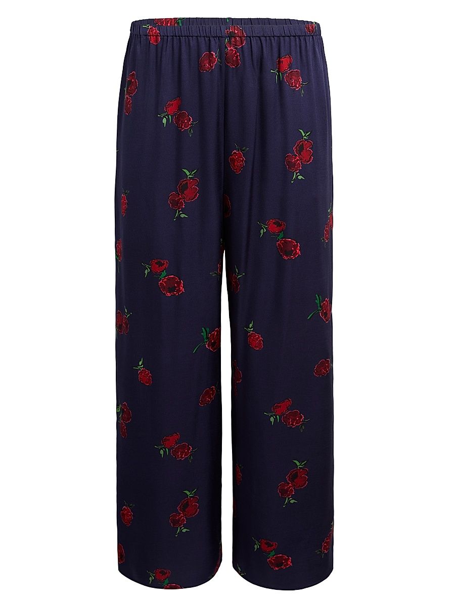 Women's Mindy Raspberry Print Pants - Raspberry Amethyst - Size Large