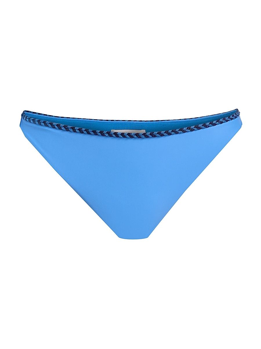 Women's Isla Braided Bikini Bottom - Blue - Size XL