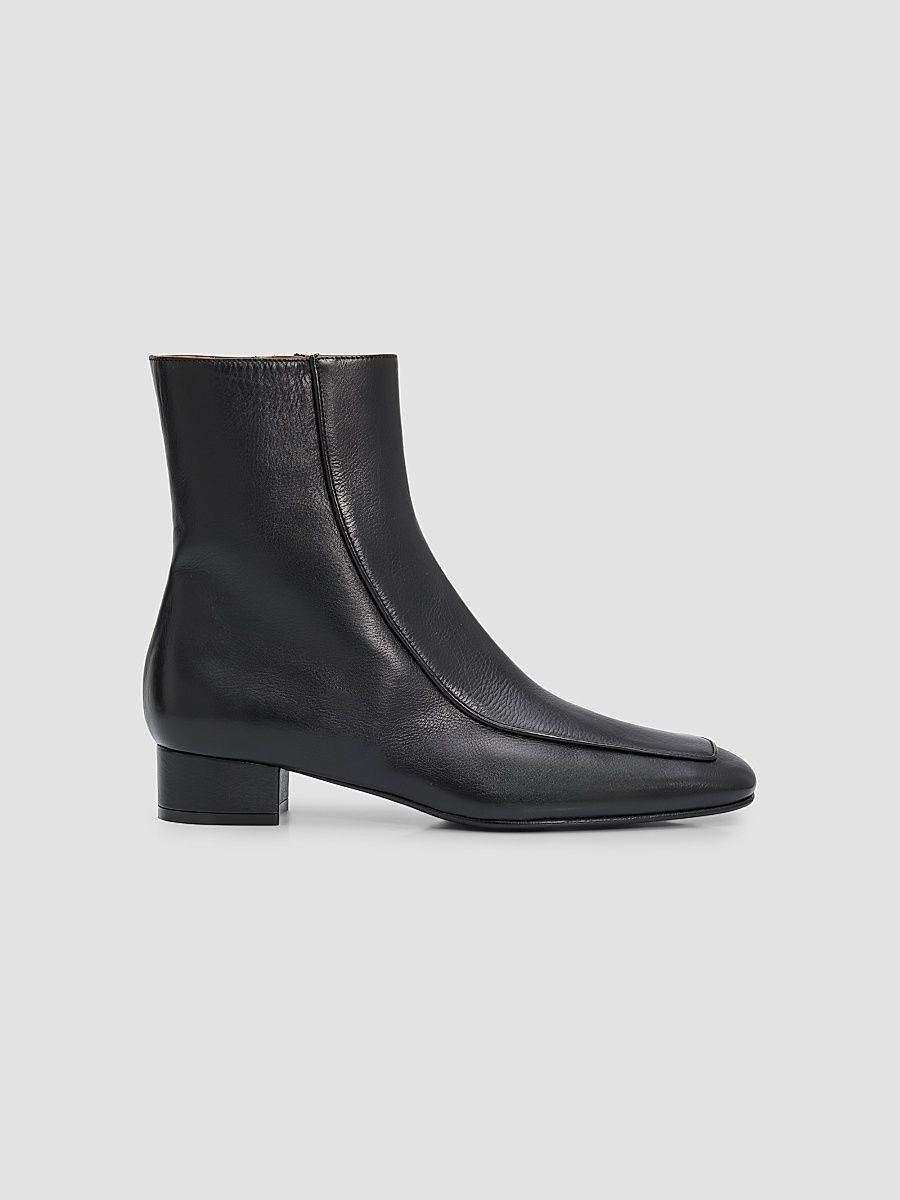 Women's Shadow Ban 30MM Leather Ankle Boots - Soft Calf Black - Size 6