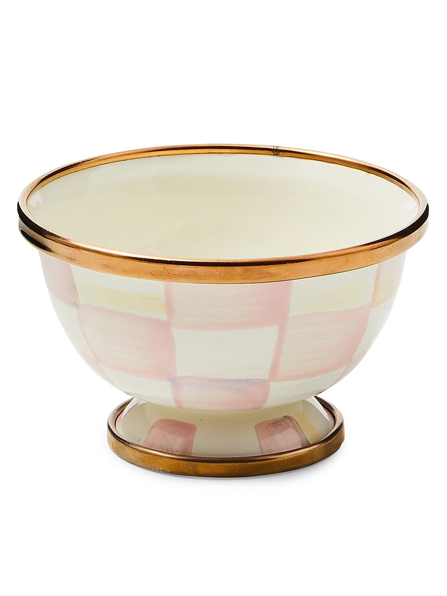 Rosy Check Enamel Little Sugar Bowl