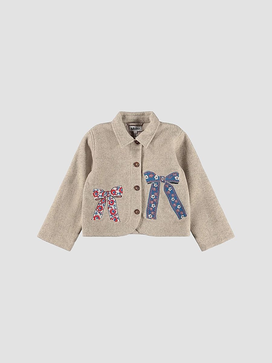 Little Girl's & Girl's Harmoney Wool Jacket - Oatmeal Melange - Size 12
