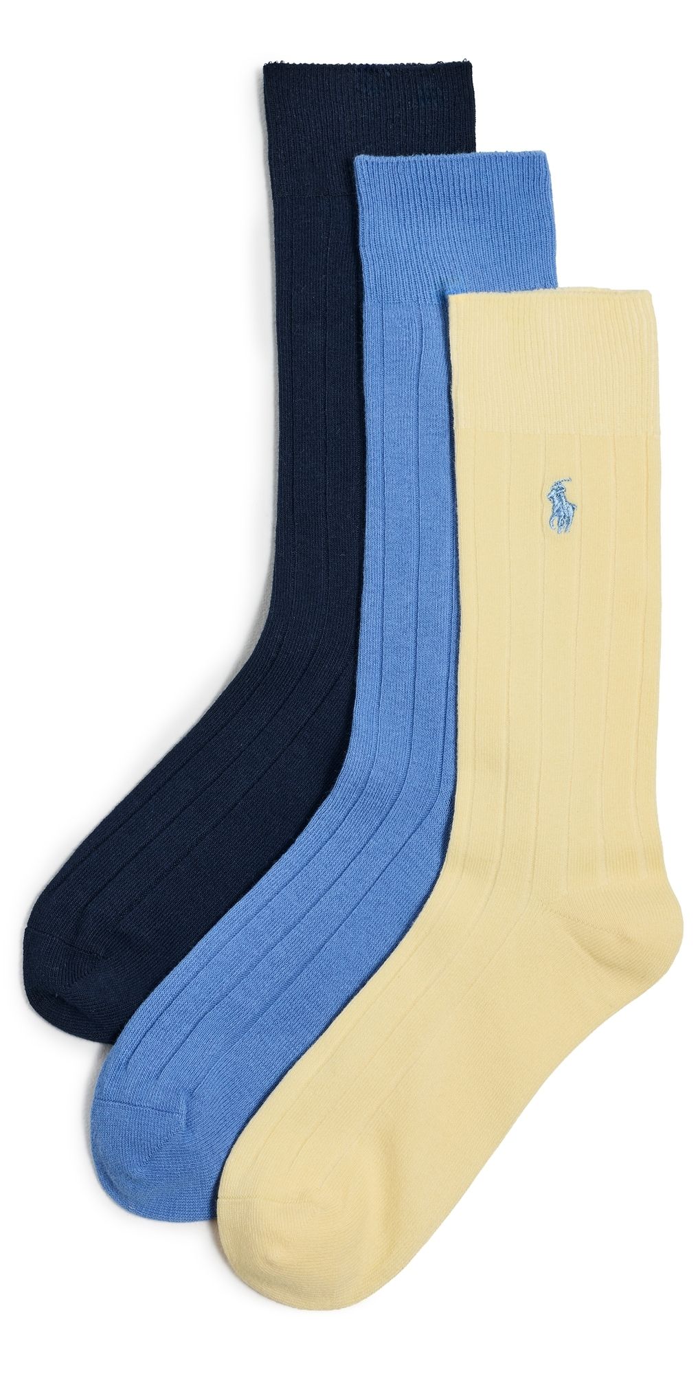 Polo Ralph Lauren Cotton Rib Socks 3 Pack Sftbl 10-13