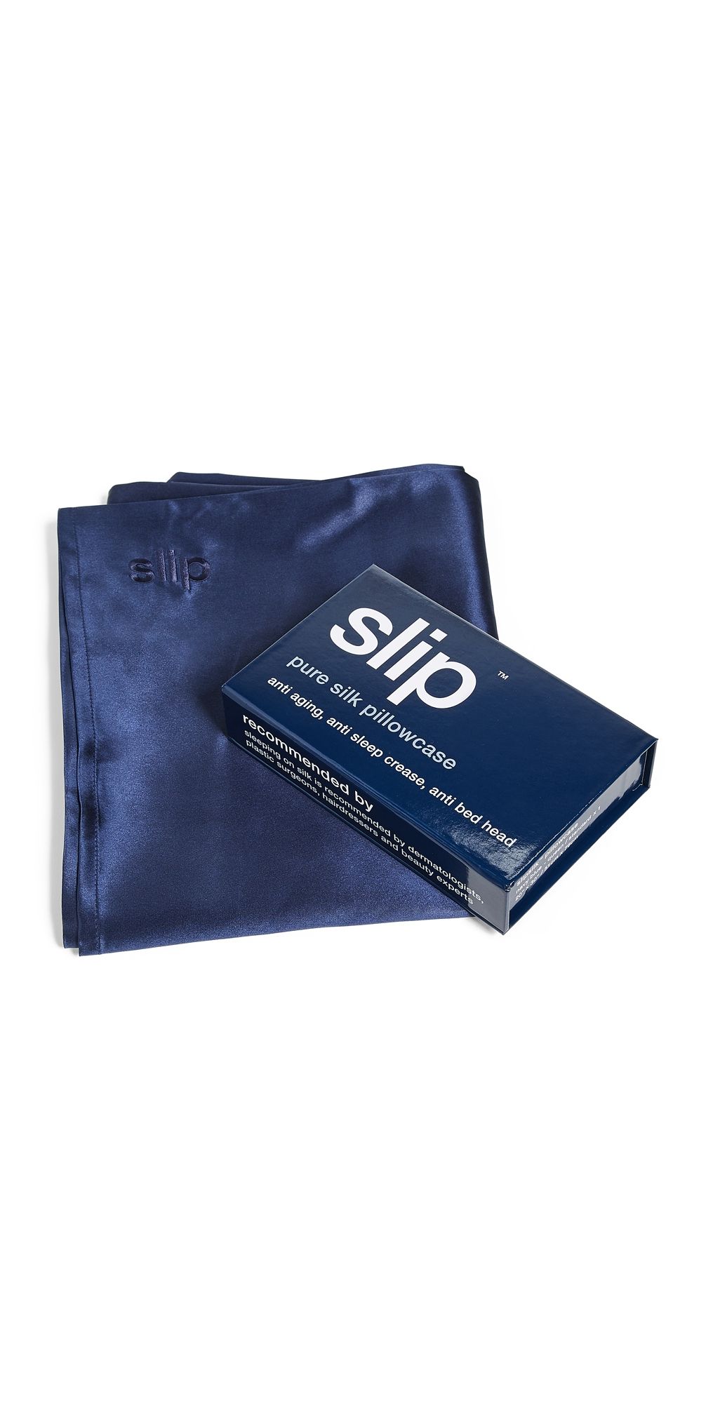 Slip Pure Silk Queen Pillowcase Navy One Size