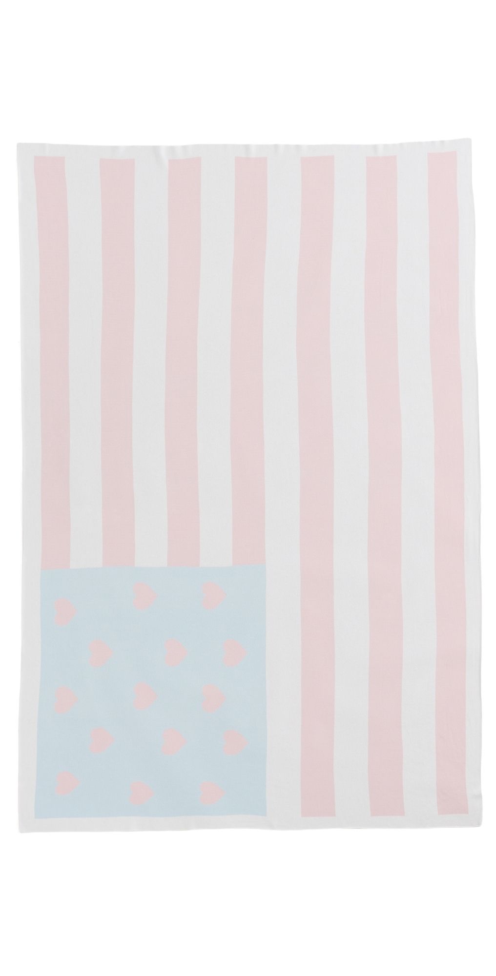 LoveShackFancy American Flag Blanket Weathered Rose One Size