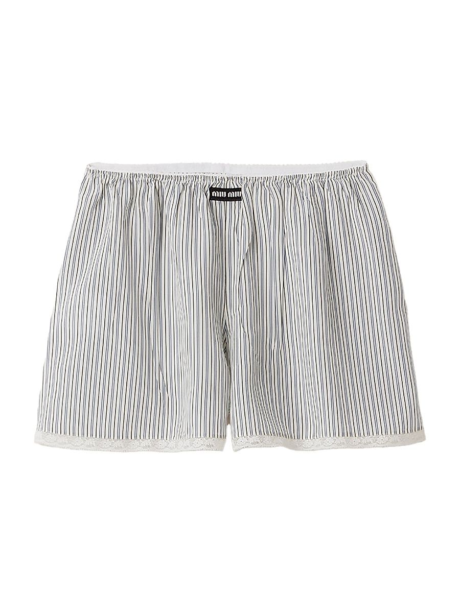 Women's Crepe De Chine Boxer Shorts - Beige - Size 0