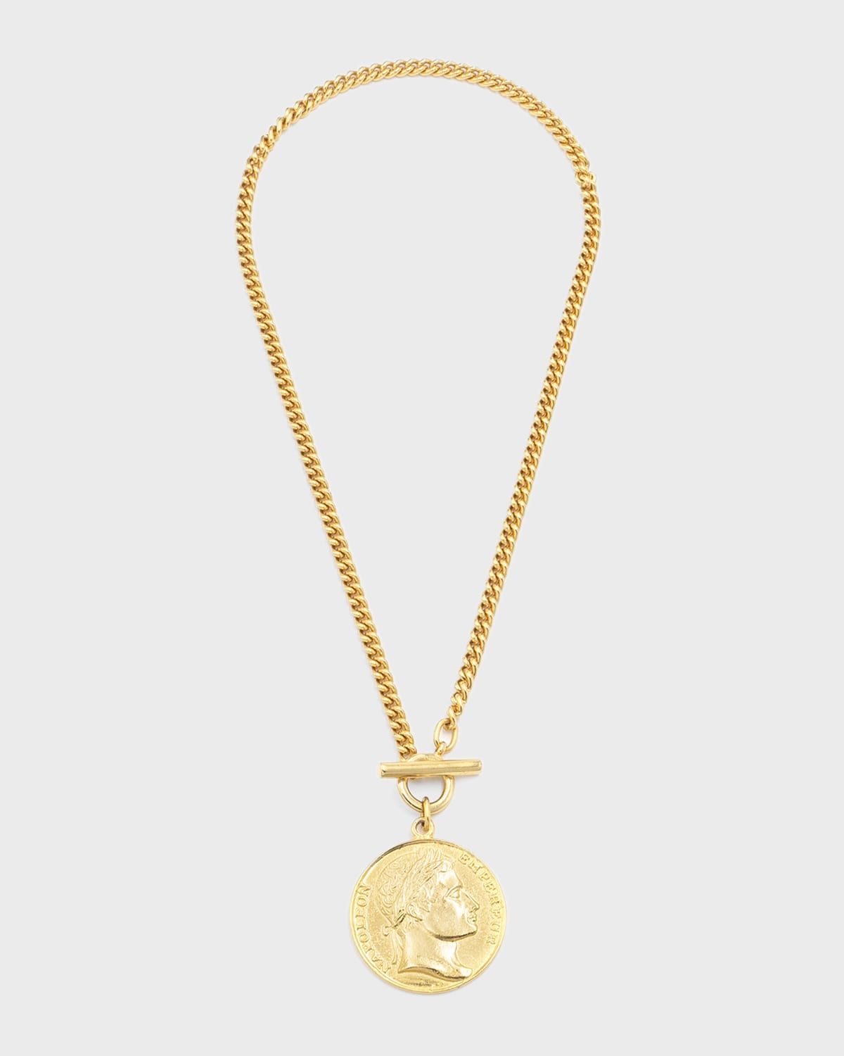 Gold Coin Pendant Necklace
