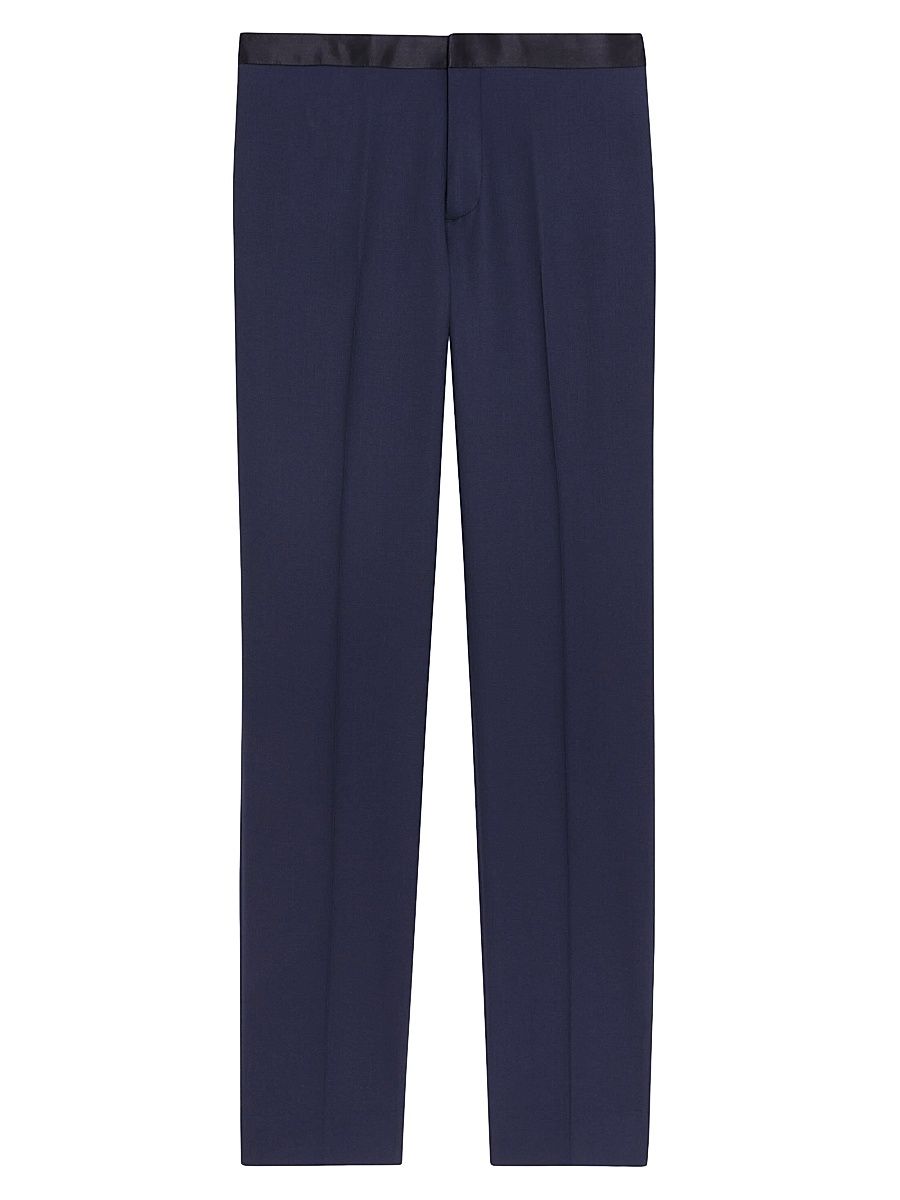 Men's Mayer Wool Tuxedo Pants - Baltic - Size 40