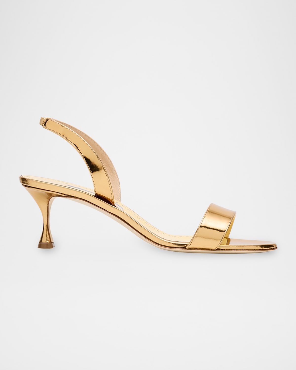 50mm Cupisanpla Metallic Leather Sandals