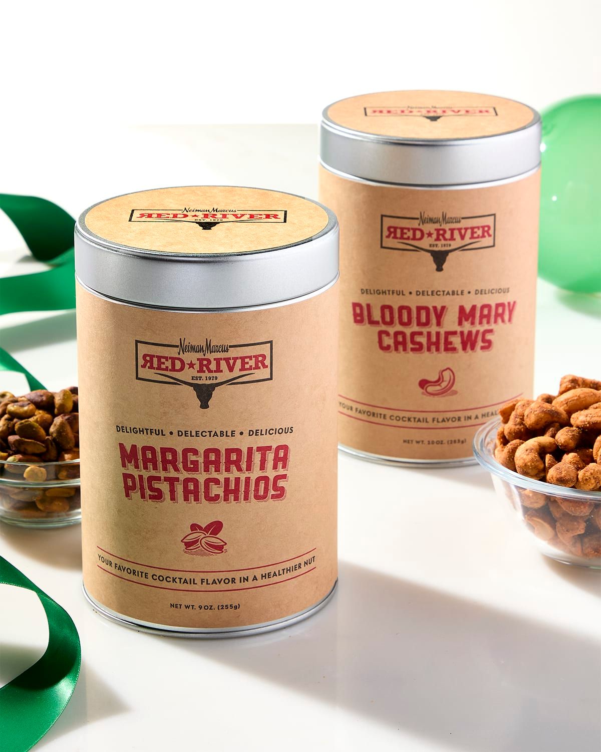 Red River Bloody Mary Cashews and Margarita Pistachios Set