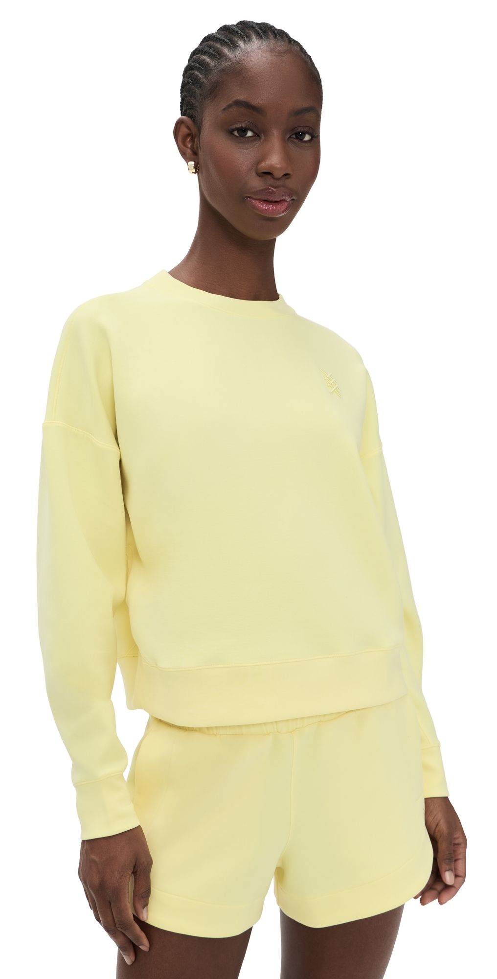 Rhone Dreamglow Crewneck Pullover Lemon Lime XS