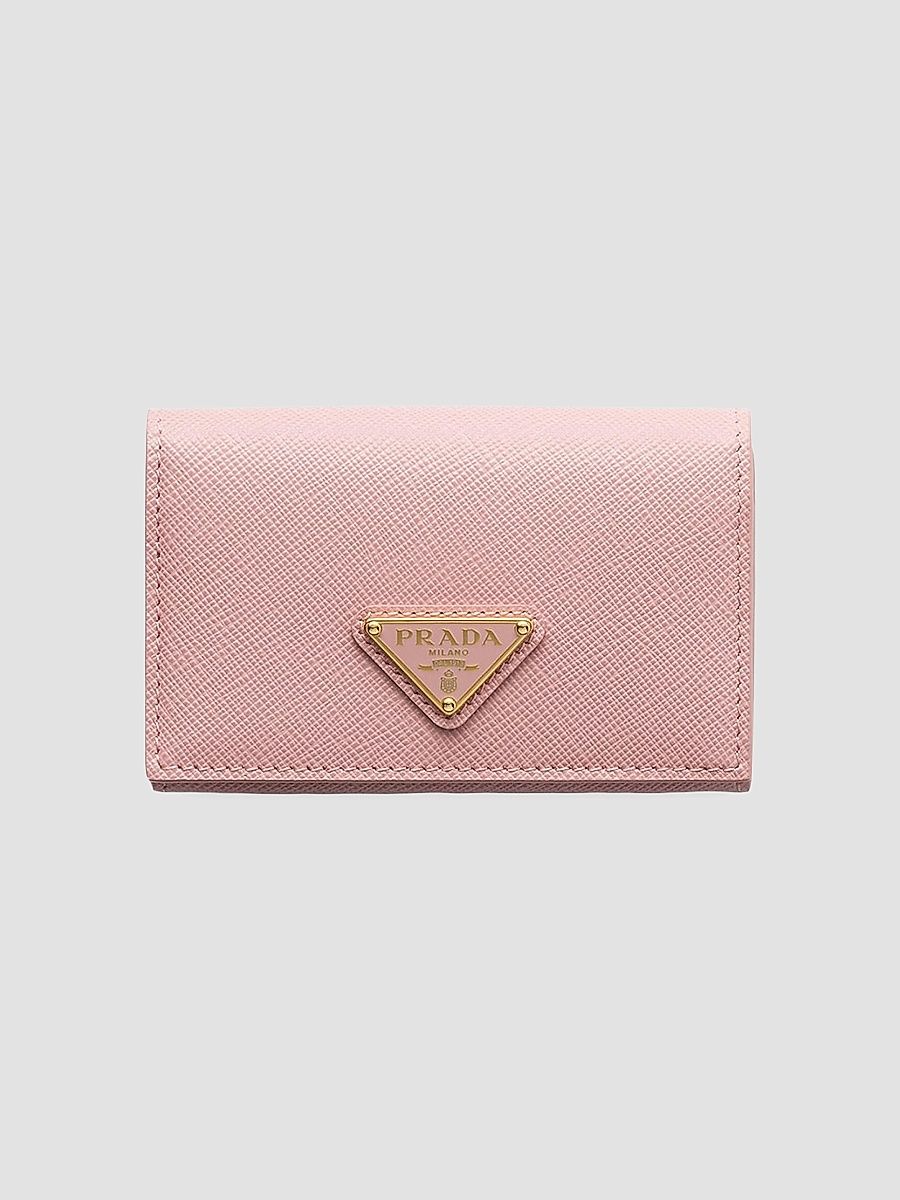 Prada Women's Saffiano Leather Card Holder - Pink