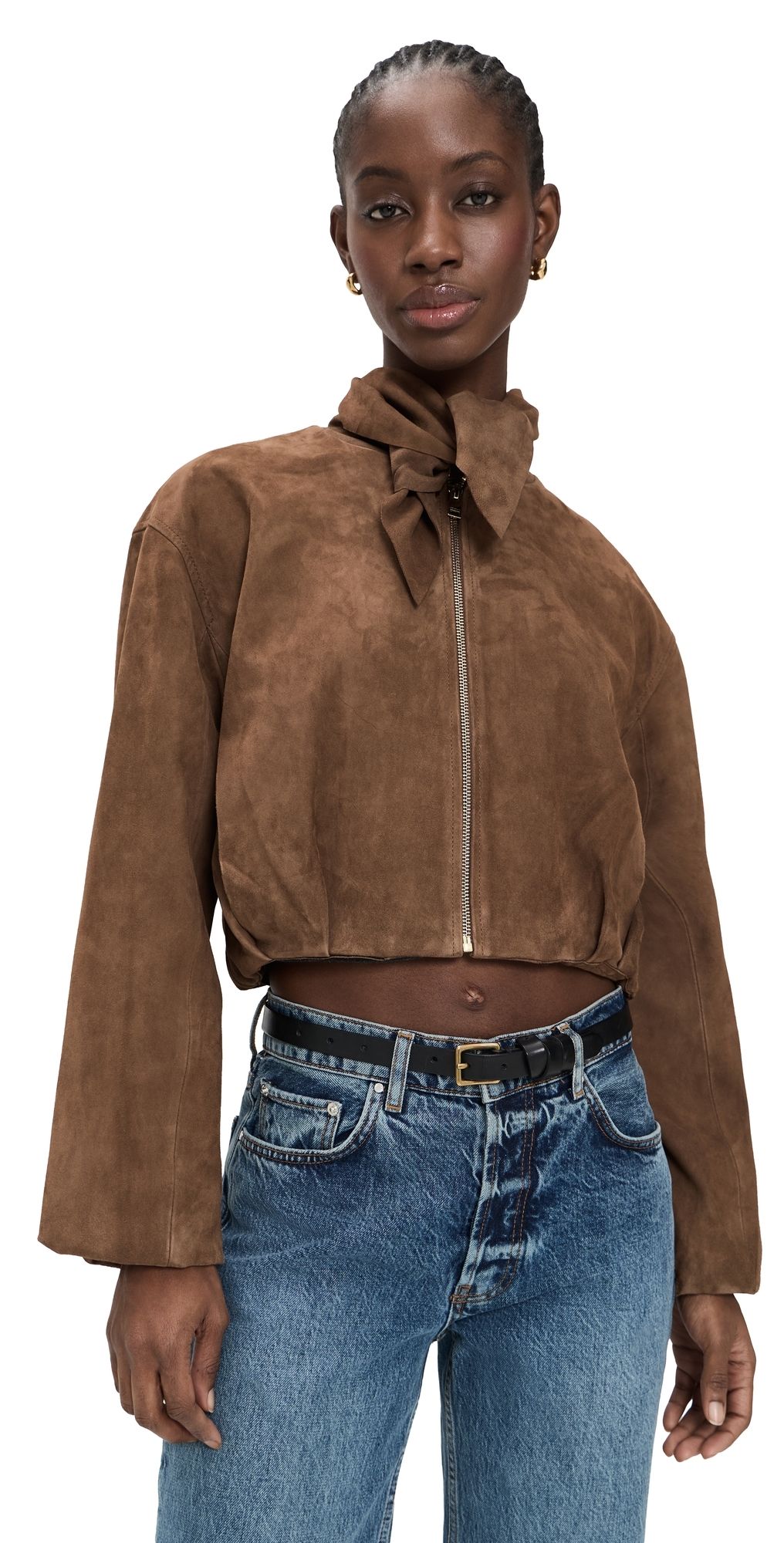 LAMARQUE Anita Suede Blazer Brown XXS