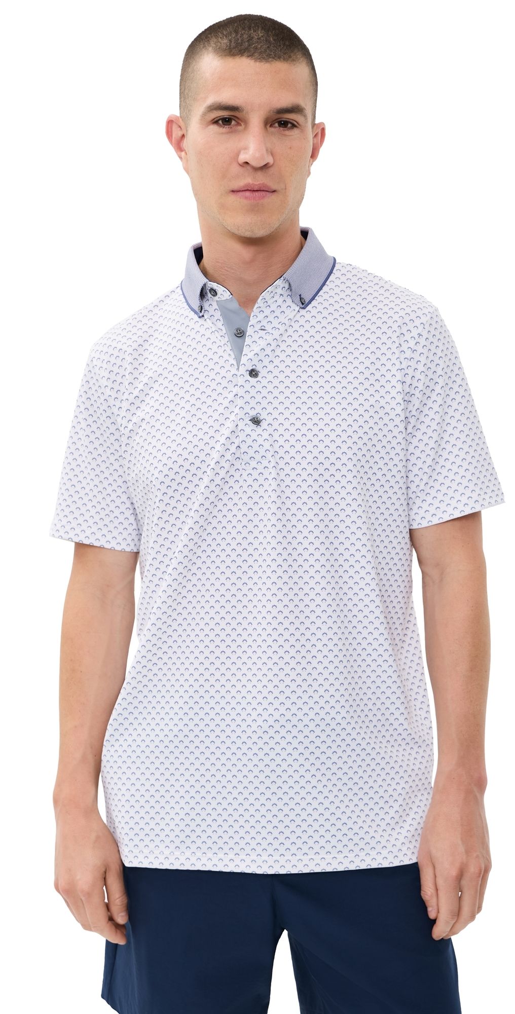 Greyson Angels Crest Polo Pink Sky S