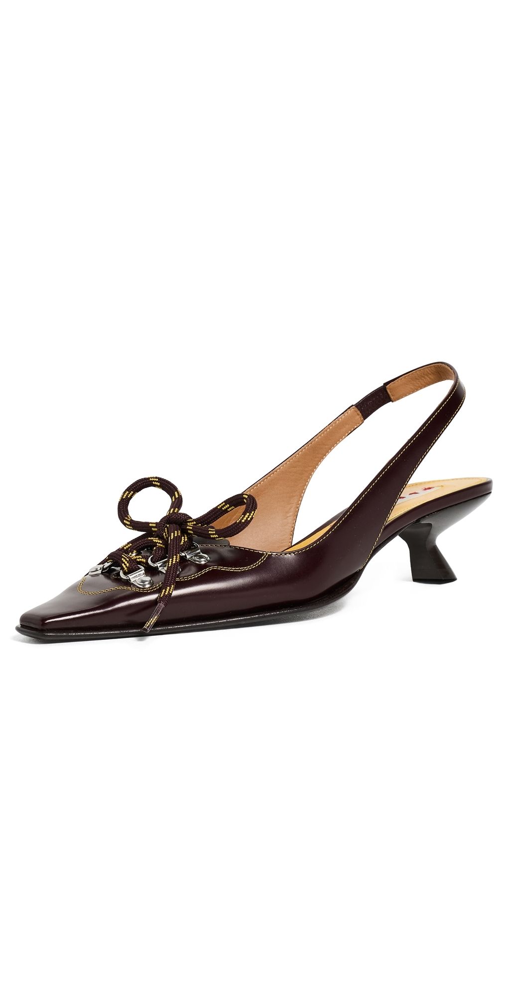 Marni Pump Shoes Brown/Yellow 37