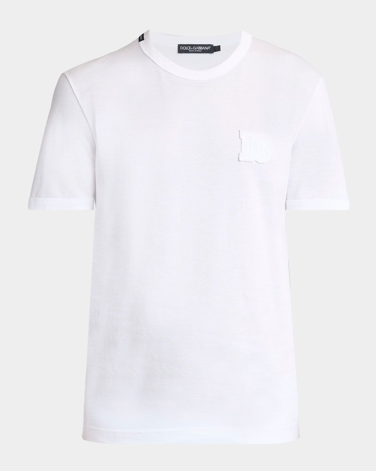 Men & apos;s Cotton DG-Patch Crewneck T-Shirt