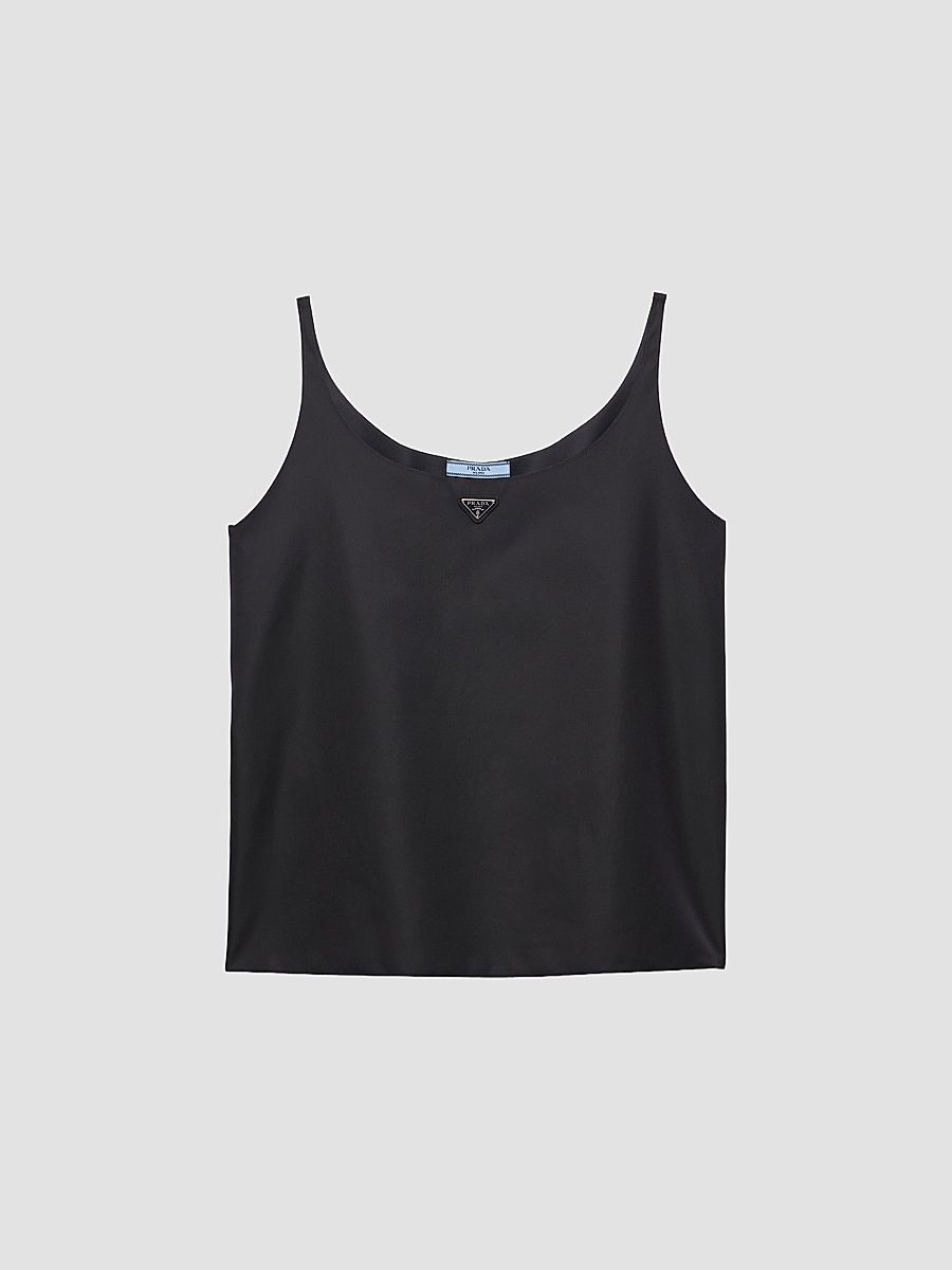 Women's Nylon Tank Top - Black - Size 8