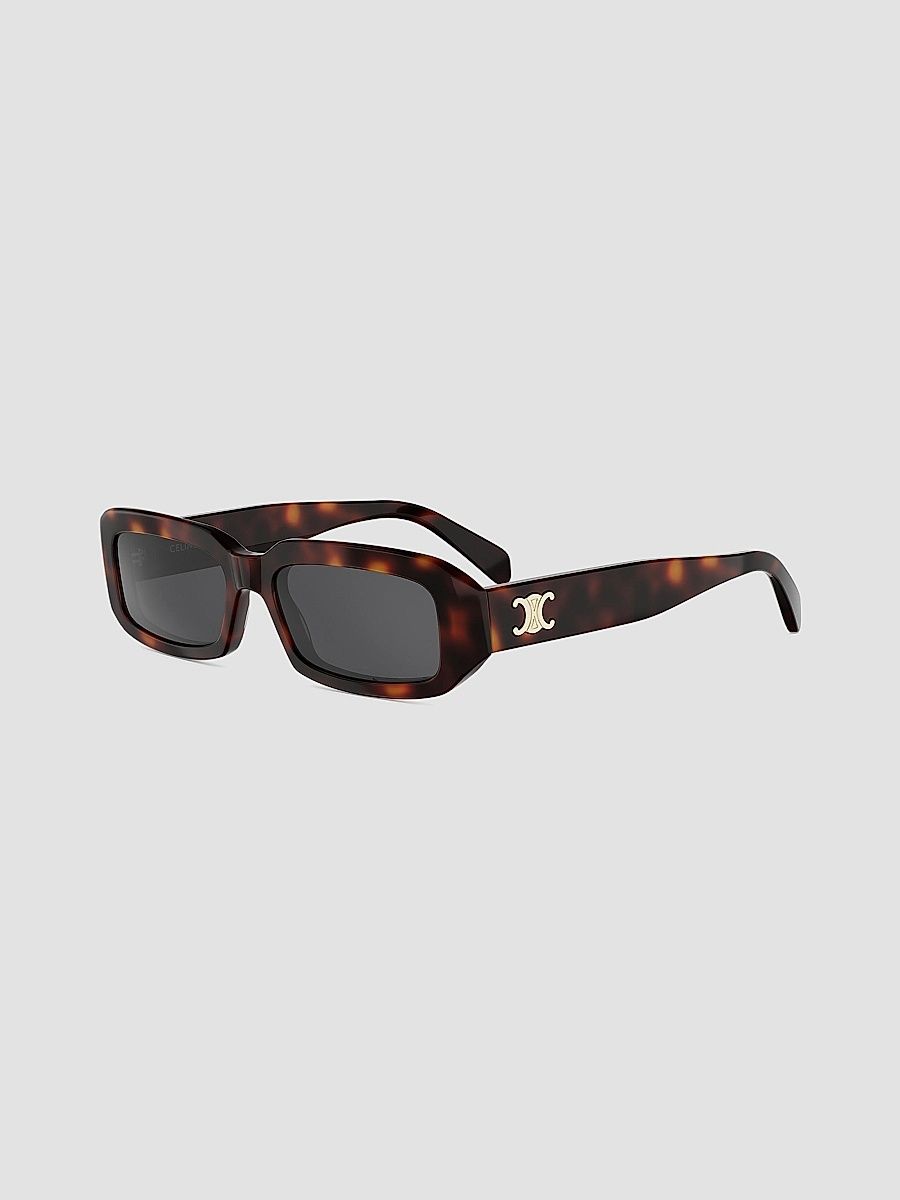 CELINE Women's Triomphe 54MM Rectangular Sunglasses - Dark Havana Smoke