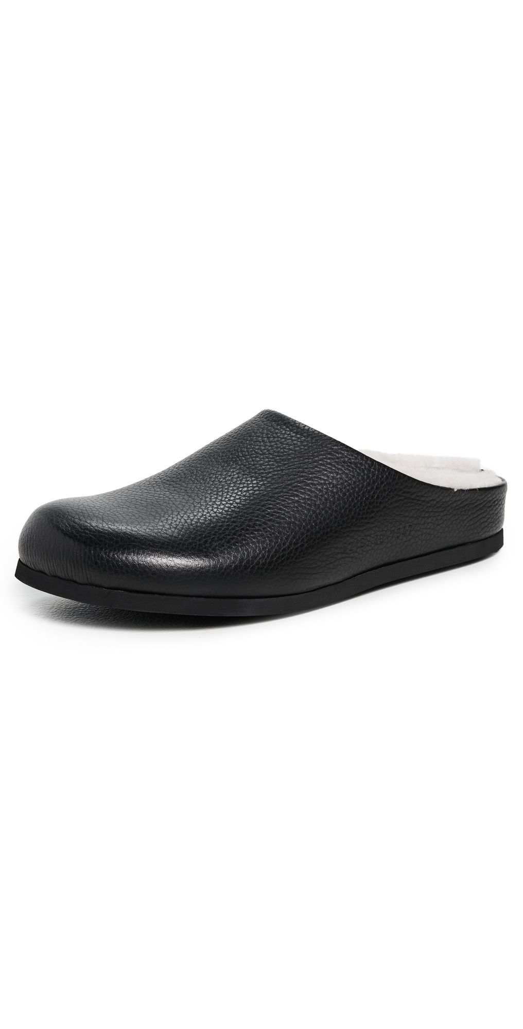Common Projects Clogs In Leather with Shearling Black 41