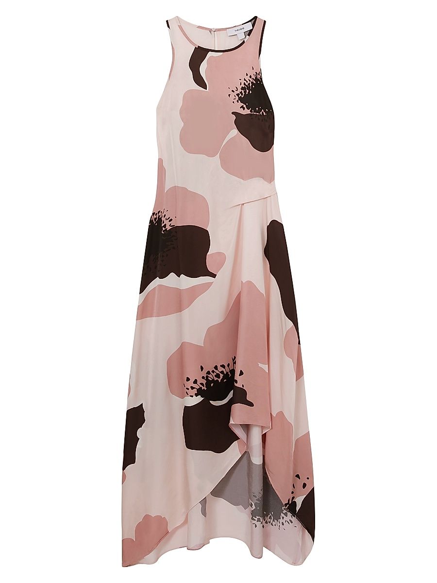 Women's Michalie Floral Midi-Dress - Pink - Size 10
