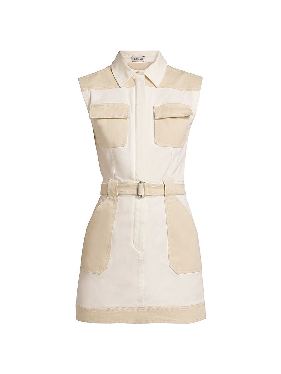 Women's Esmee Pocket Minidress - Ivory Multi - Size 8