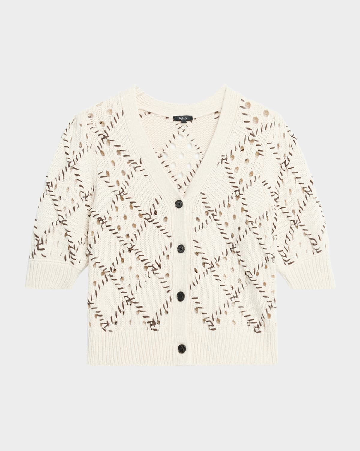 Isla Whipstitch Diamond Cardigan