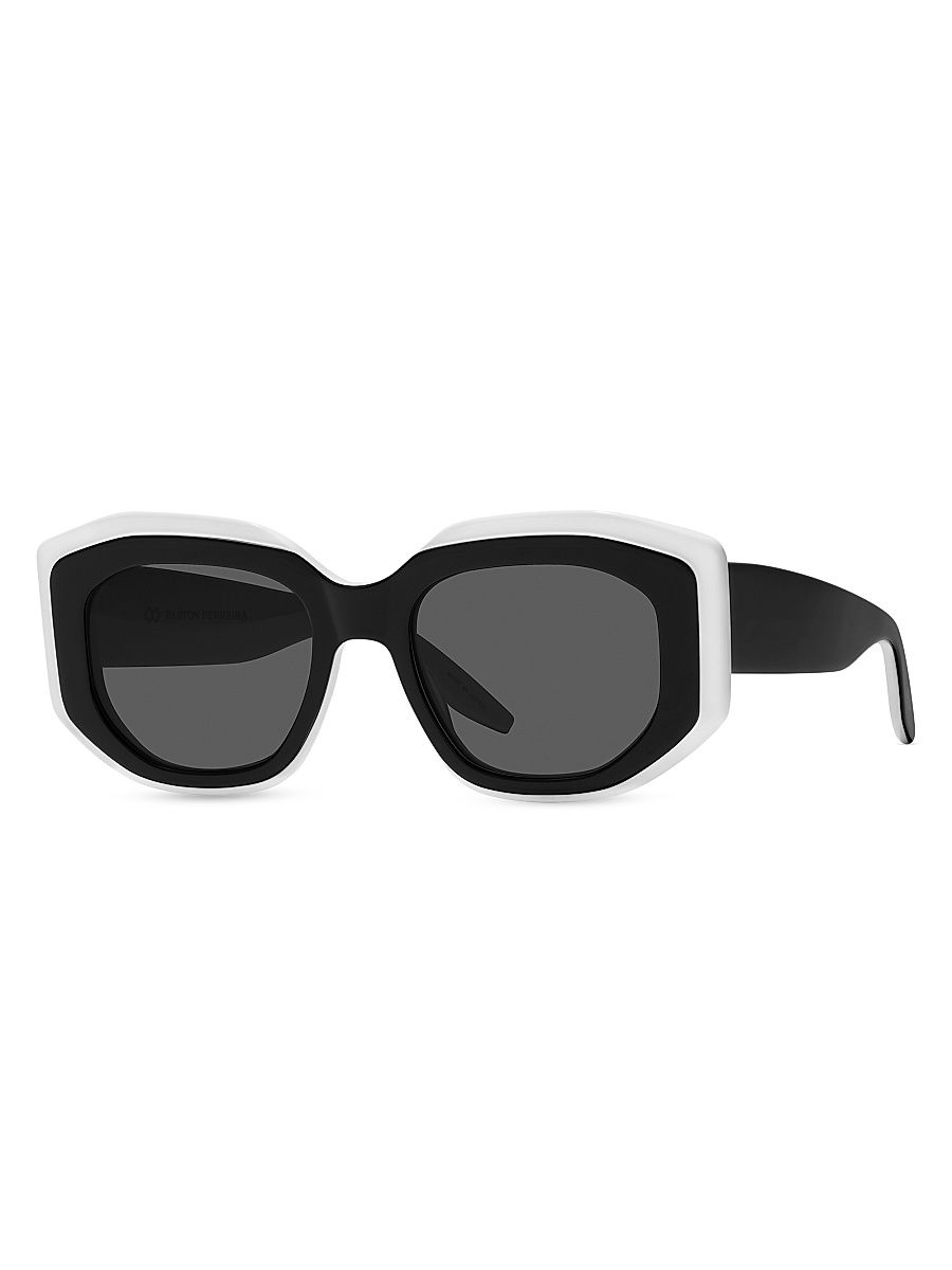 Women's Crescendo 50.5MM Square Sunglasses - Black