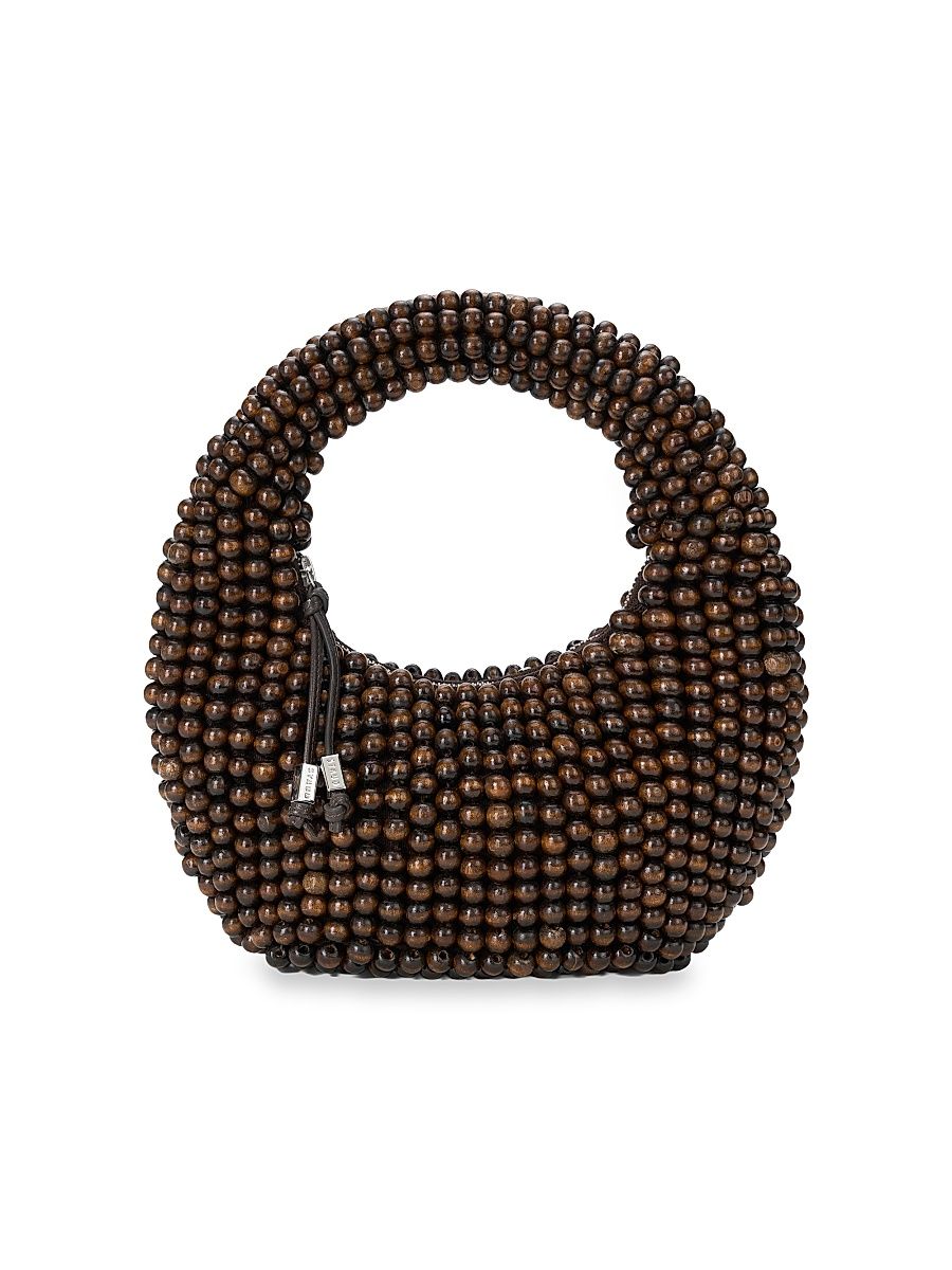 Women's Reef Beaded Top Handle Bag - Dark Brown