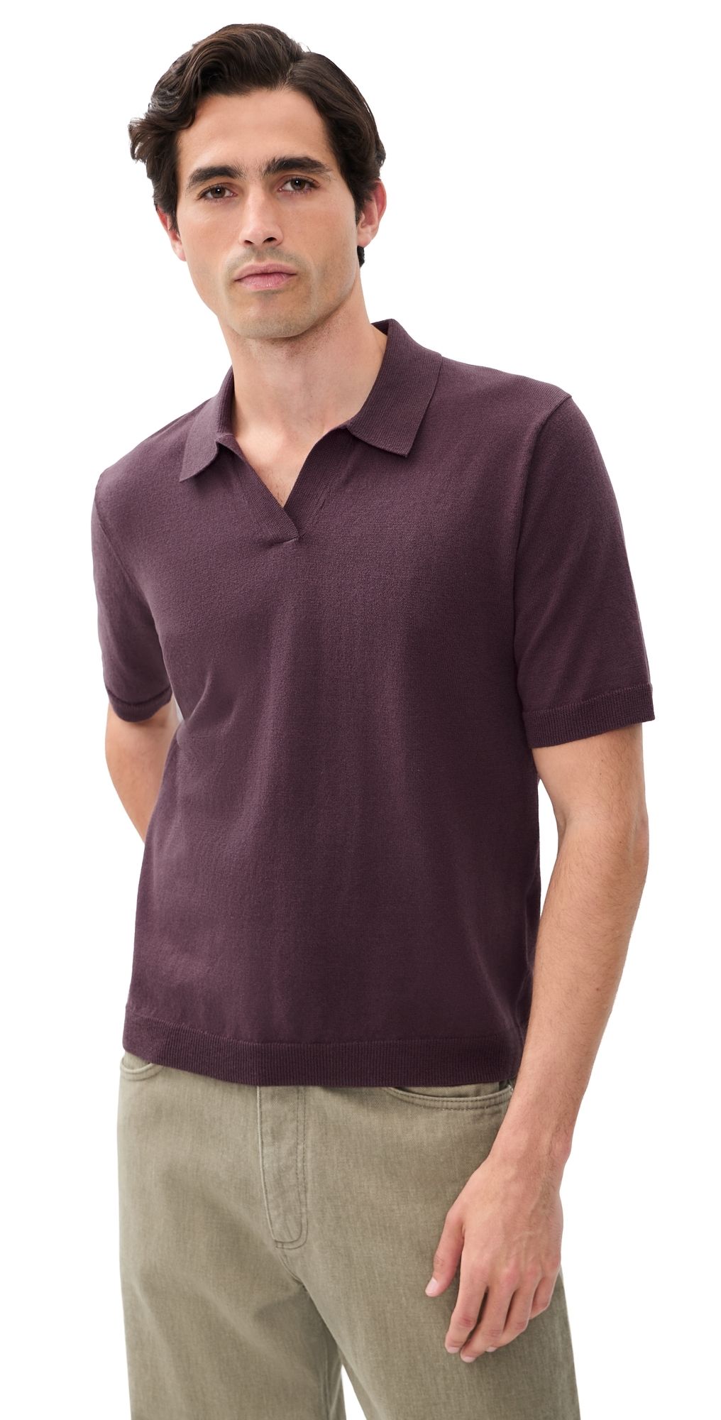 Norse Projects Anholt Cotton Paper Polo Top Shale XL