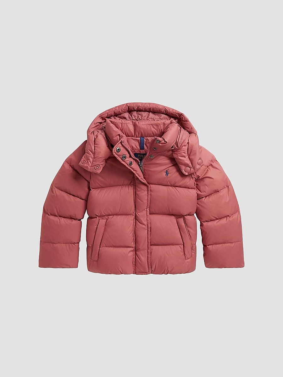 Little Girl's & Girl's Down Puffer Jacket - Canvas Pink - Size 16